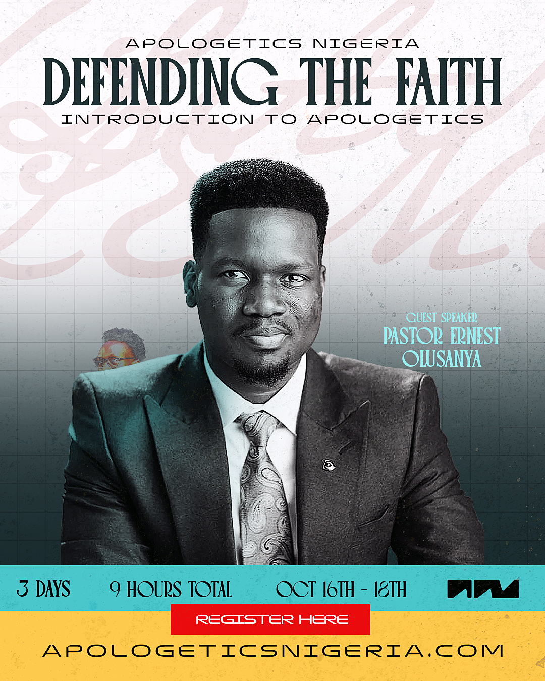 Pastor Ernest Olusanya, guest speaker on Day One of Defending the Faith