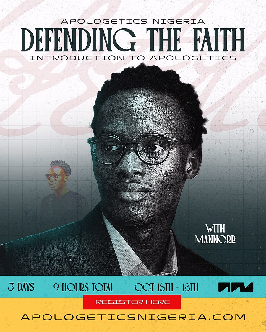 MANNORR, founder of Apologetics Nigeria and host of Defending the Faith